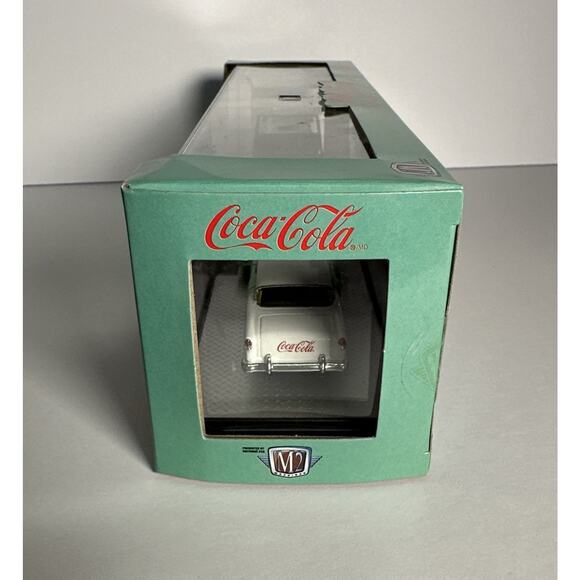 M2 Machines Auto Hauler TW11 COCA COLA 1958 CHEVY SPARTAN & 1955 BEL AIR GASSER - Picture 6 of 9